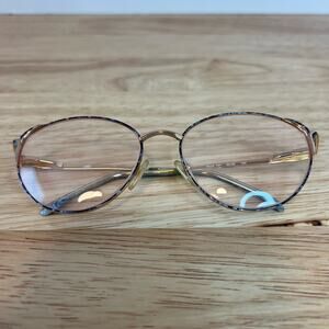 Alla 101 Blue 130 Gold Eyeglass Frames Women’s Unisex Eyeglasses
